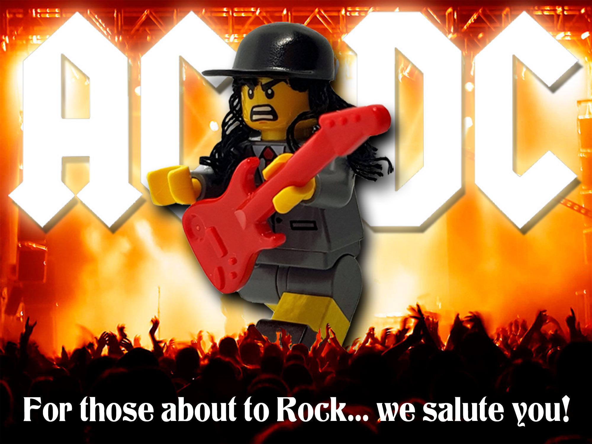 Angus Young AC/DC Heavy Metal Rock Custom Figure Unique Birthday Gift ...